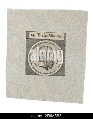 Thales von Milet. Stockfoto