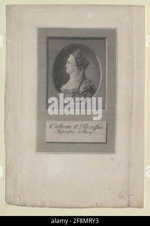 Katharina II., Kaiserin von Russland. Stockfoto