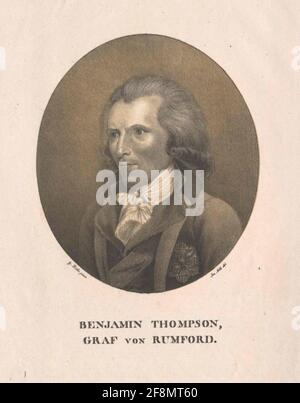 Thompson, Graf von Rumford, Sir Benjamin . Stockfoto