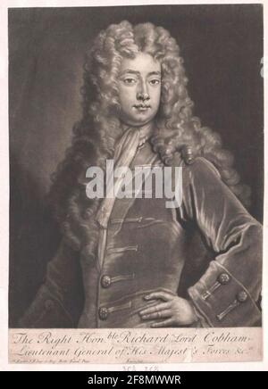 Tempel, 1. Viscount Cobham, Sir Richard . Stockfoto