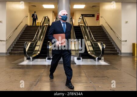 US-Senator Jack Reed (D-RI) zu Fuß in der Nähe der Senate Subway. Stockfoto
