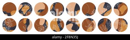 Großes Set mit verschiedenen Highlight-Covern. Stockfoto