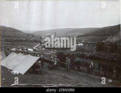 Stock OTTOM.Truppen bei Podwysokie. . Stockfoto