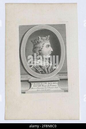 Karl IV Der schöne, König von Frankreich. Stockfoto