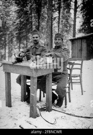 Ein angesehener Soldat der 11. Armee. Stockfoto