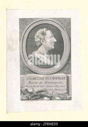 Montesquieu, Charles Baron der gezüchteten und. Stockfoto