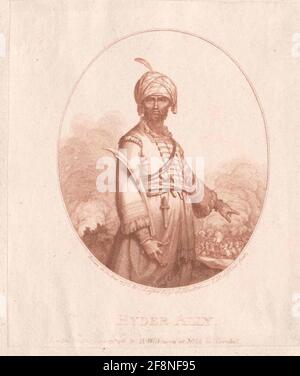 Haidar Ali, Sultan von Mysore. Stockfoto