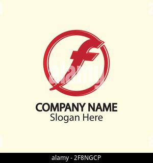 Der Buchstabe F Vektor icon Abbildung design Stock Vektor