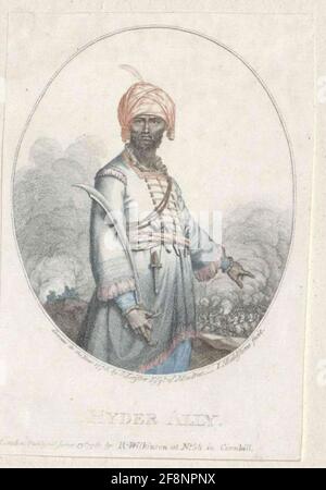 Haidar Ali, Sultan von Mysore. Stockfoto