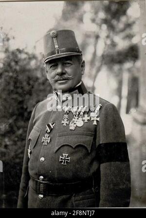 Exzellenz FZM Viktor Graf v. ScheearchStuel Kommandant der 11. Armee, Trient. Stockfoto