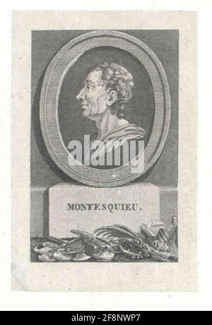 Montesquieu, Charles Baron der gezüchteten und. Stockfoto