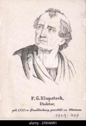 Klopstock, Friedrich Gottlieb . Stockfoto