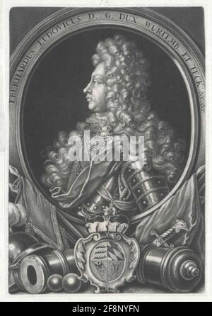 Eberhard IV Ludwig, Herzog von Württemberg. Stockfoto