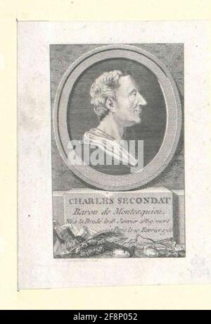 Montesquieu, Charles Baron der gezüchteten und. Stockfoto