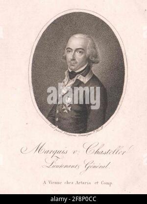 Chasteler de Courcelles, Johann Gabriel Marquis. Stockfoto