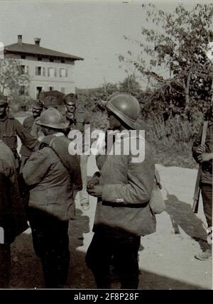 Italienische Kriegsgefangene am 8.8.1916. Stockfoto