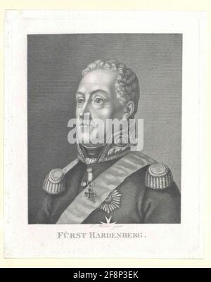 Hardenberg, Karl August Prinz aus. Stockfoto