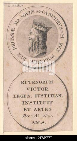 Kasimir III., der große König von Polen. Stockfoto