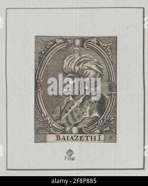 Bajazet I., Sultan der Türkei unbekannter Künstler aus: 1601/1750 Stockfoto