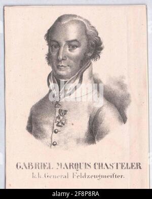 Chasteler de Courcelles, Johann Gabriel Marquis. Stockfoto