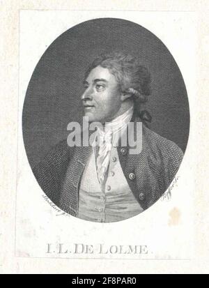 Lolme, Jean Louis de. Stockfoto