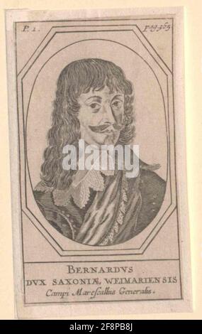 Bernhard, Prinz von Sachsen-Weimar. Stockfoto