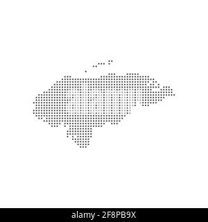 Vektor abstrakten Pixel Punkt von Honduras Karte. Vektor Stock Vektor