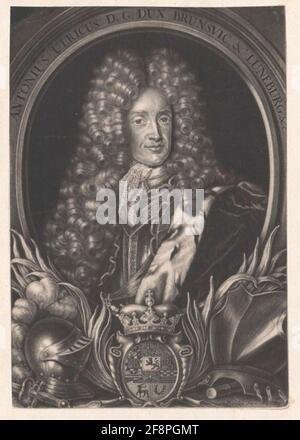 Anton Ulrich, Herzog von Braunschweig-Wolfenbüttel. Stockfoto