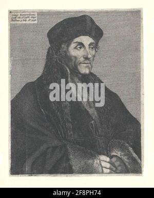 Erasmus von Rotterdam. Stockfoto
