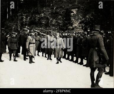 Erzherzog Friedrich bei der 11. Armee: In Gertele. . Stockfoto