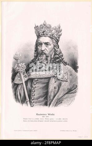 Kasimir III., der große König von Polen. Stockfoto