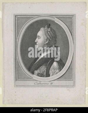 Katharina II., Kaiserin von Russland. Stockfoto
