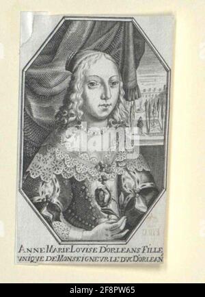 Anna Maria Luise, Prinzessin von Orléans. Stockfoto