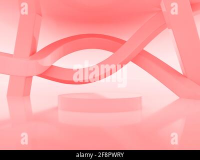 3D Render Form Bühne Perfektion abstraktes, qualitativ hochwertiges Foto Stockfoto