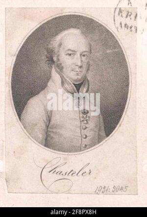 Chasteler de Courcelles, Johann Gabriel Marquis. Stockfoto