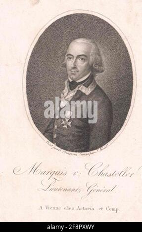 Chasteler de Courcelles, Johann Gabriel Marquis. Stockfoto
