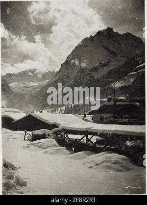 Canazei, Schneelandschaft. . Stockfoto