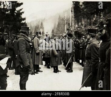 Erzherzog Friedrich bei der 11. Armee: In Gertele. . Stockfoto