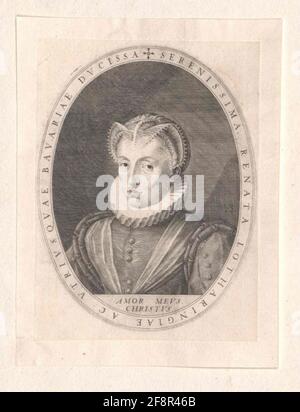 Renate, Herzogin von Lothringen. Stockfoto