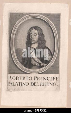 Rupprecht, Prinz von der Pfalz Stecher: Unbekannter Künstler aus: 1639/1750 Stockfoto