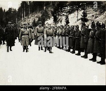 Erzherzog Friedrich bei der 11. Armee: In Gertele. . Stockfoto
