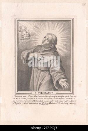 Stephan von Thiers, heilig. Stockfoto