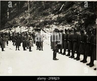 Erzherzog Friedrich bei der 11. Armee: In Gertele. . Stockfoto