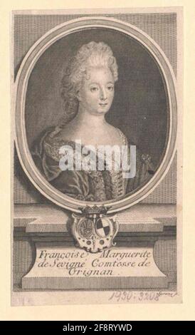 Sévigné, Francoise Marguerite Marquise de. Stockfoto