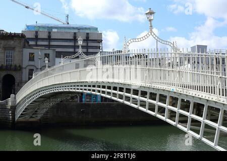 Ha'penny Brücke, Dublin, Irland Stockfoto