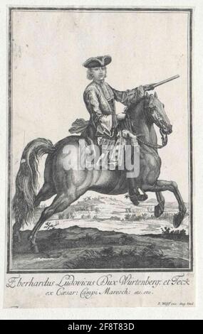 Eberhard IV Ludwig, Herzog von Württemberg. Stockfoto