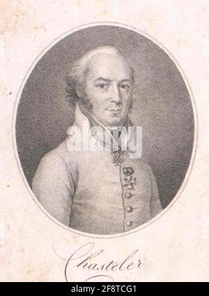 Chasteler de Courcelles, Johann Gabriel Marquis. Stockfoto