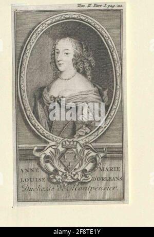 Anna Maria Luise, Prinzessin von Orléans. Stockfoto