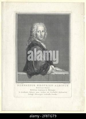Albinus, Bernhard Siegfried Maler: Moor, Carel DeStecher: Houbraken, Jacobus Stockfoto