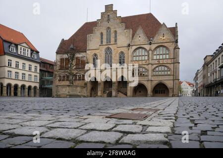 Hildesheimer Marktplatz - Marktplatz Stockfoto